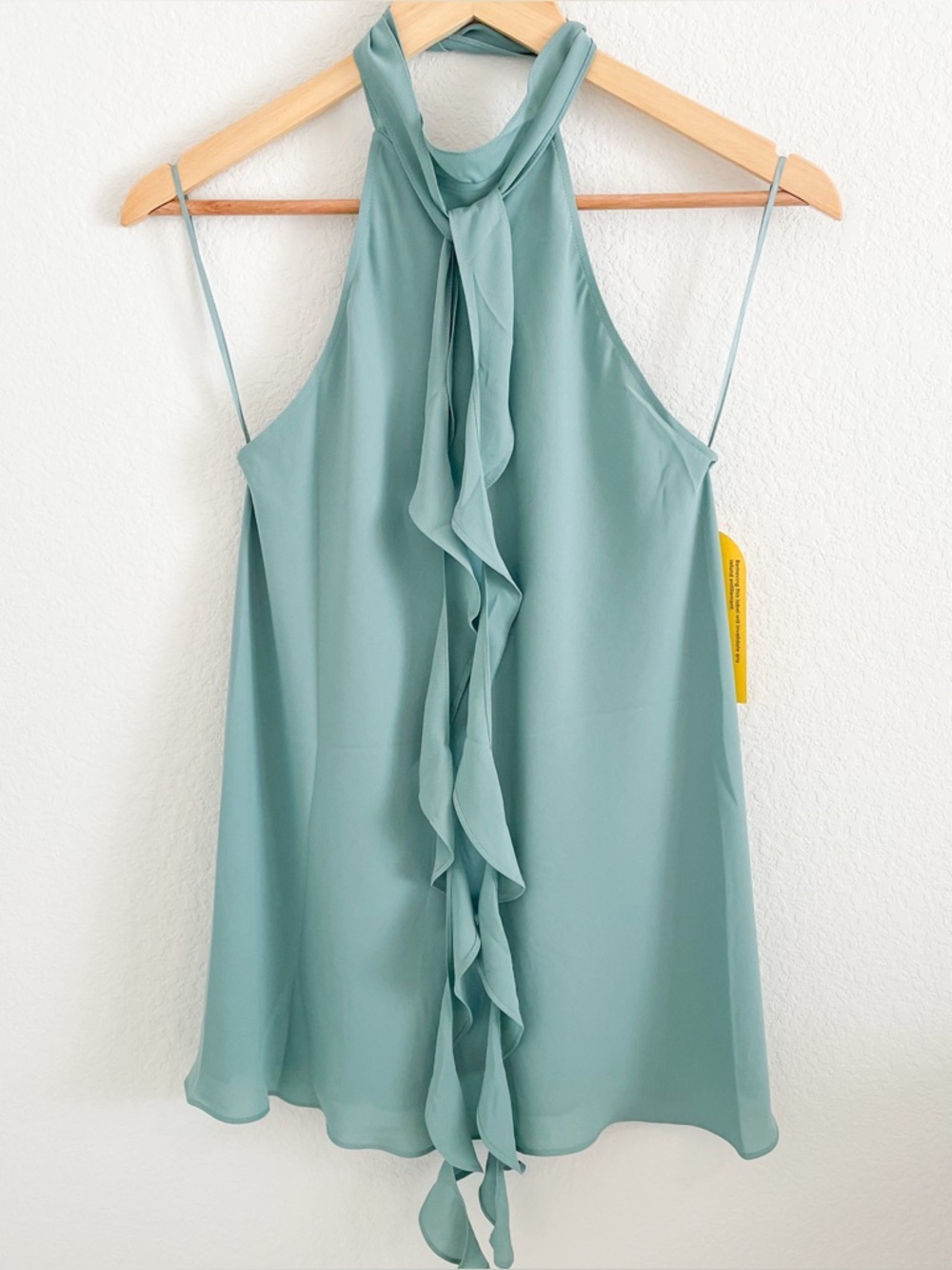 [NWT] Reiss Rose Ruffle Halter Top